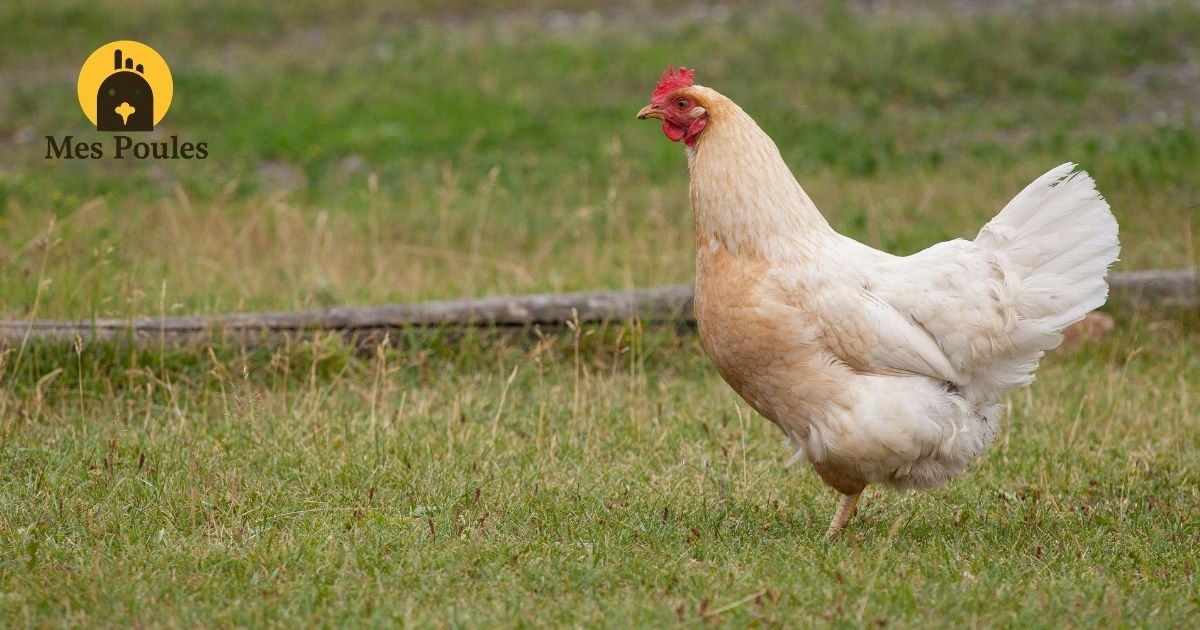 La poule Sultane, tout en plumes blanches